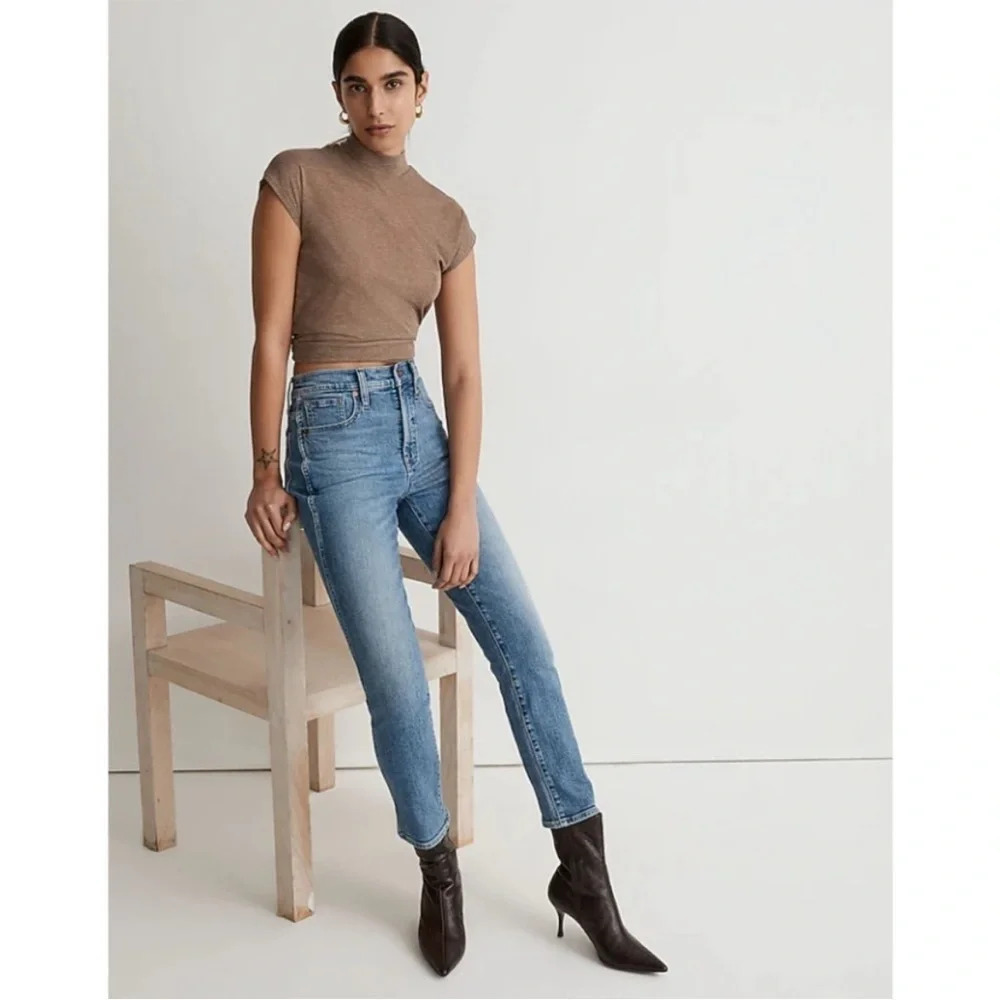 Madewell Stovepipe Jeans Straight Leg Vintage Calliston Wash Womens Size 27